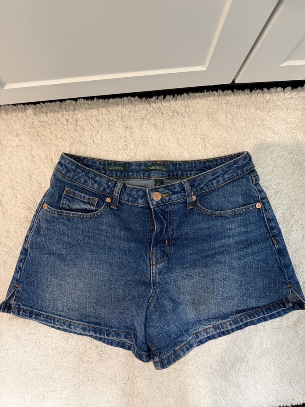 wild fable Dark Blue High-Rise Denim Shorts